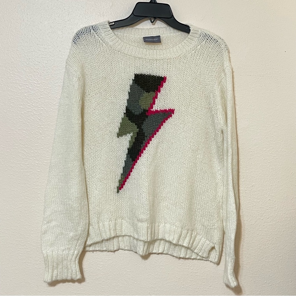 Wooden Ships Bolt Crew Lightweight Sweater Size S/M